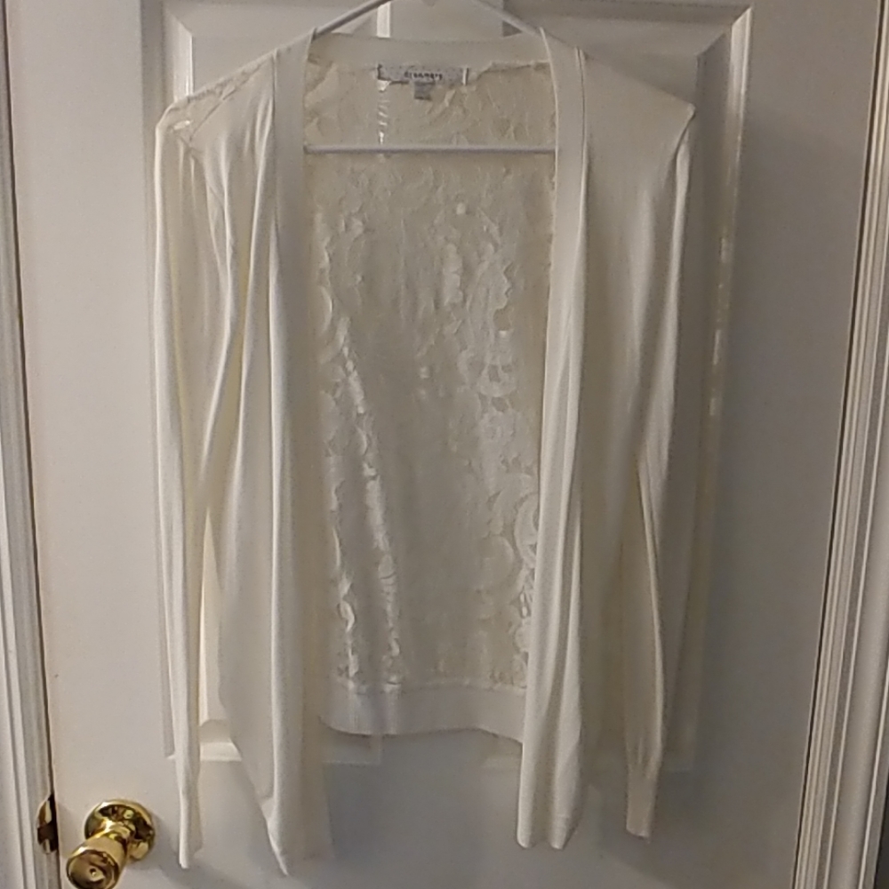Lace back cardigan